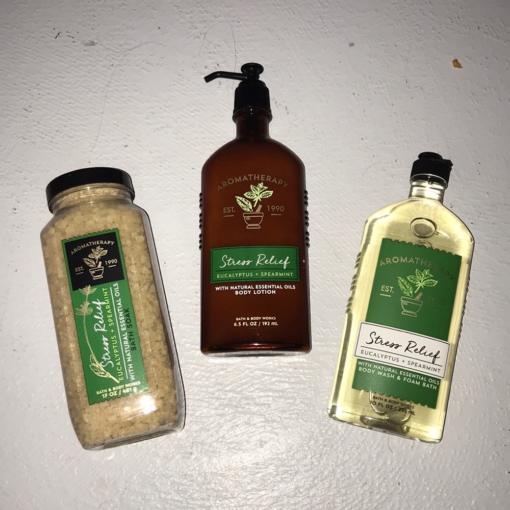 Bath and Body Works Stress Relief Set